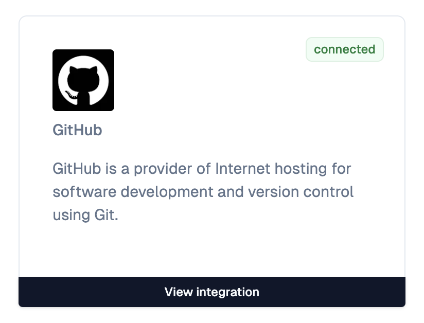 GitHub OAuth connected photo